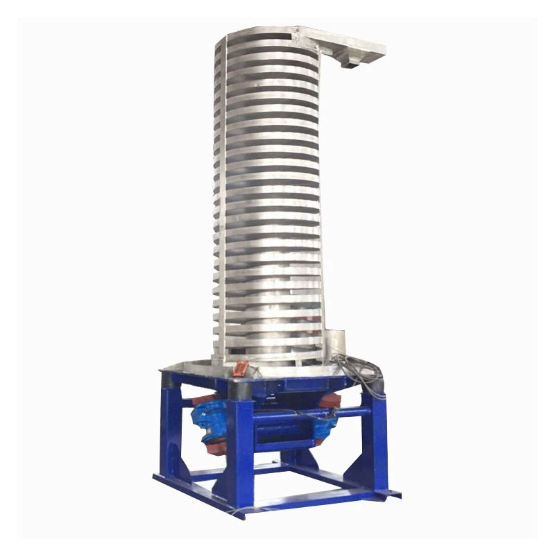 你见过比厂房还高的垂直螺旋振动提升机吗