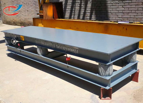 天腾振动平台2.3米*6.3米载重30吨集装箱振动平台生产完成准备发货